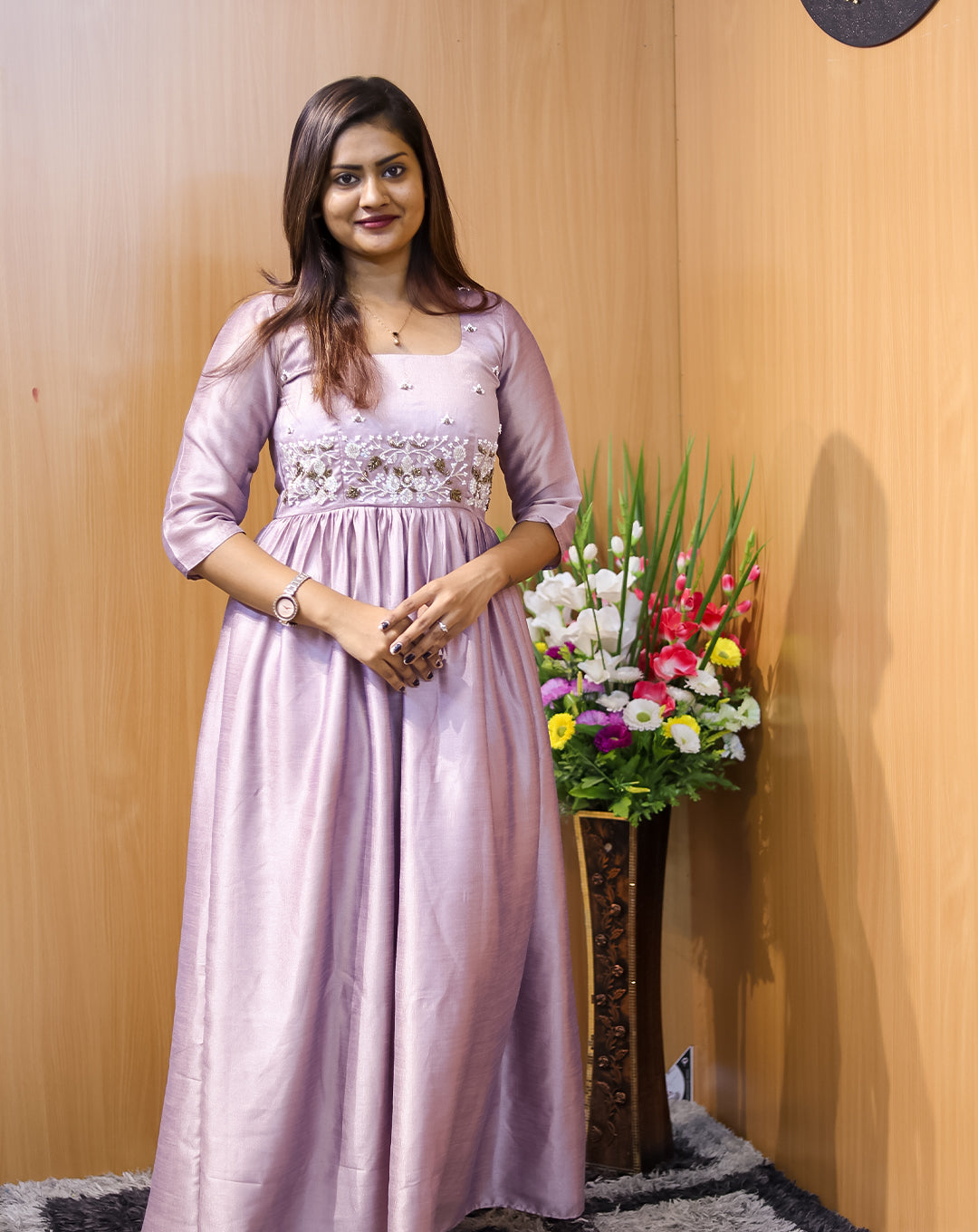 Elegant Green Puff Sleeve Gown ā Hemqueen Custom Wear