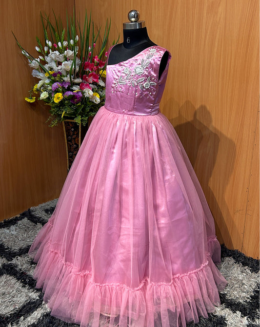 Hemqueen Babybliss Pink Tulle Gown - Dreamy Princess Dress for Magical Moments