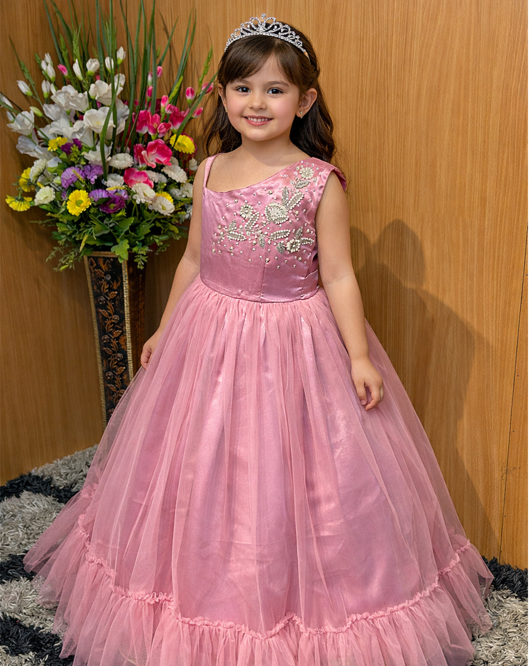 Hemqueen Babybliss Pink Tulle Gown - Dreamy Princess Dress for Magical Moments